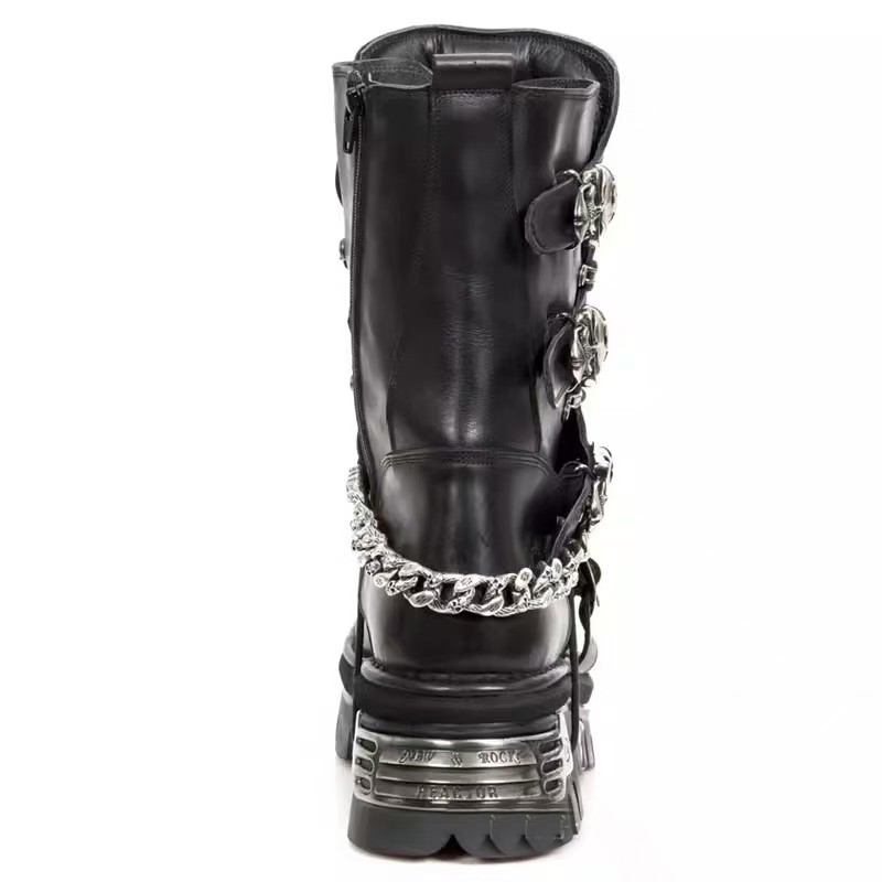 Fashion Men's Genuine Leather  - Motorcycle Chain 评论和价格