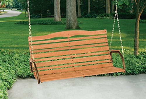 Outdoor Patio Swing Powder Coa - Steel Chain 评论和价格