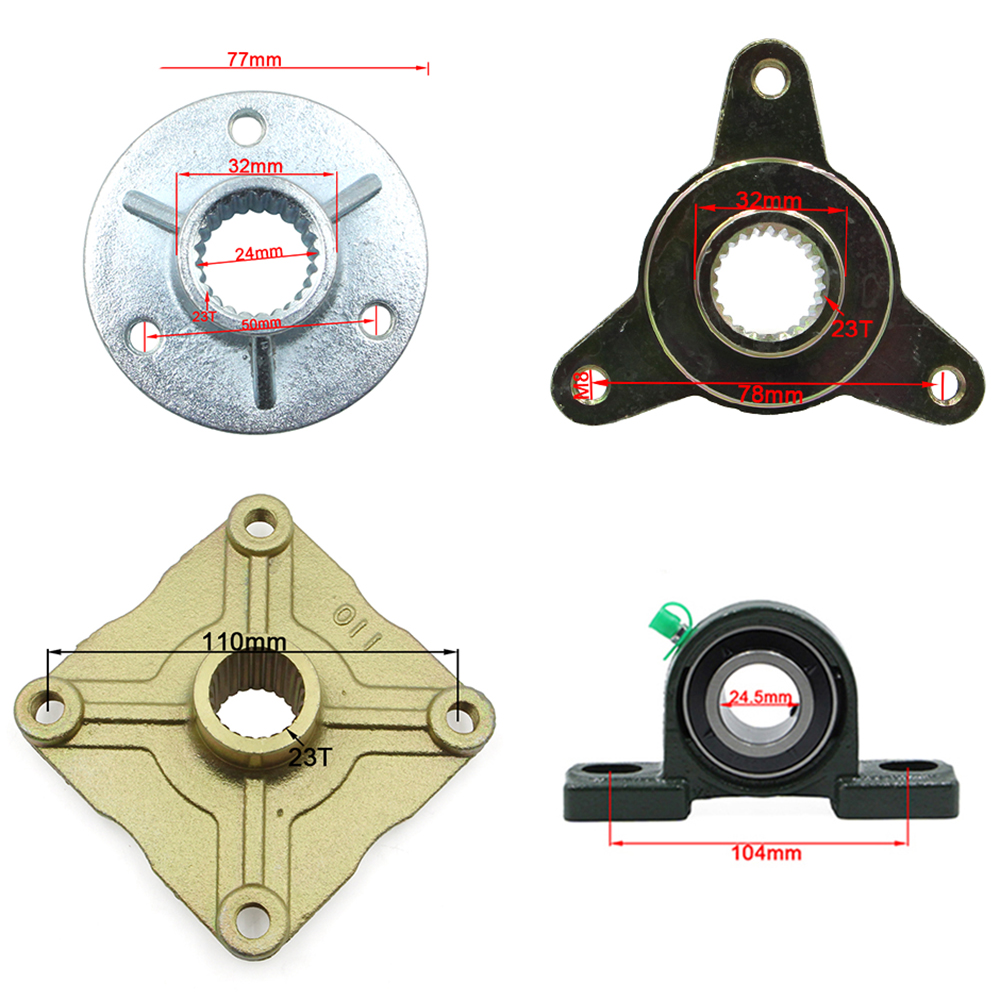 Go Kart 740mm Rear Axle Comple - 428 Chain 评论和价格