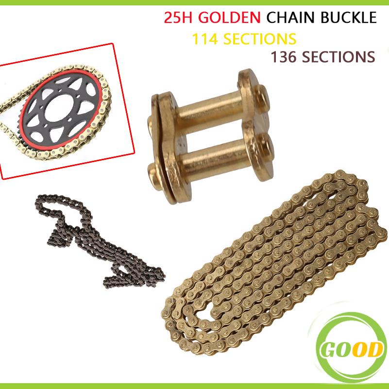 25H 114 Chain Gold 25H 136 Bla - Bike Chain 评论和价格
