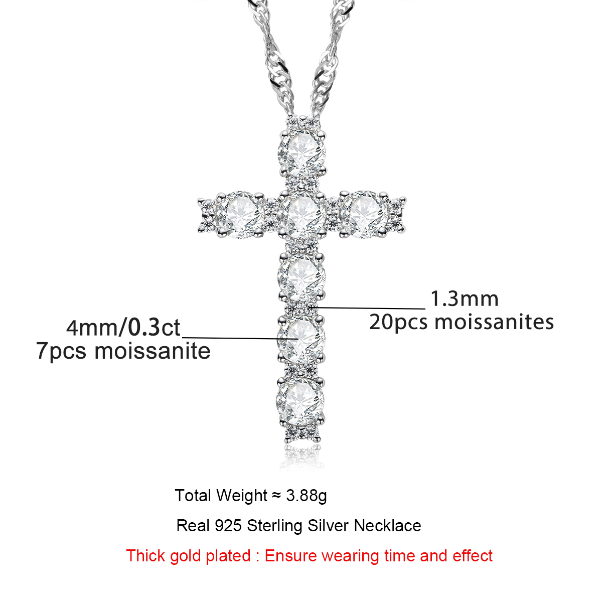AnuJewel 4MM 2.1 Carat D Color - Ansi Chain 评论和价格
