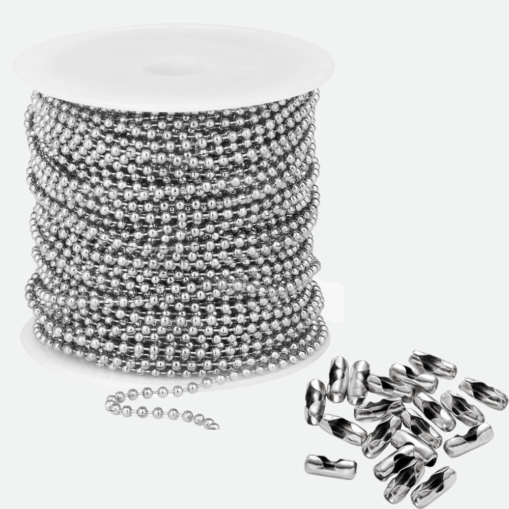 10m Stainless Steel Bead Ball  - Roller Chain 评论和价格
