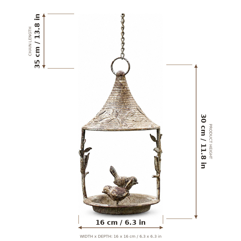 Hanging Bird Feeder, Rustic Vi - Xcm Chain 评论和价格