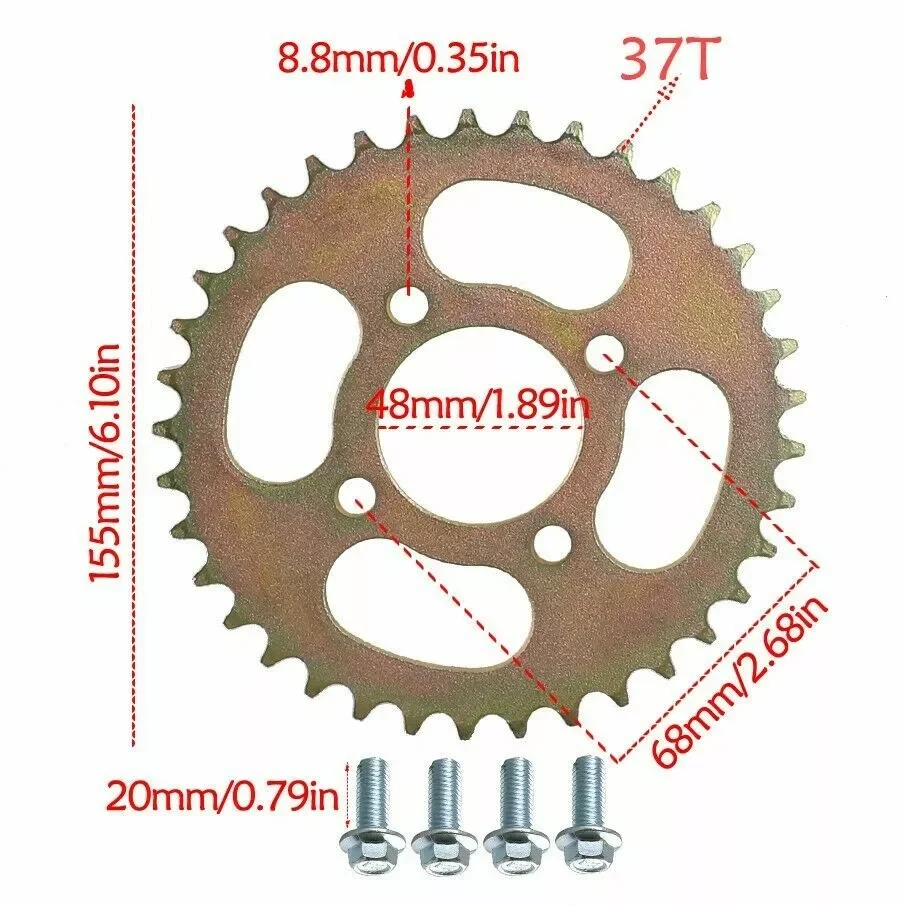 TDPRO 32'' Go Kart Rear Axle / - 428 Chain 评论和价格