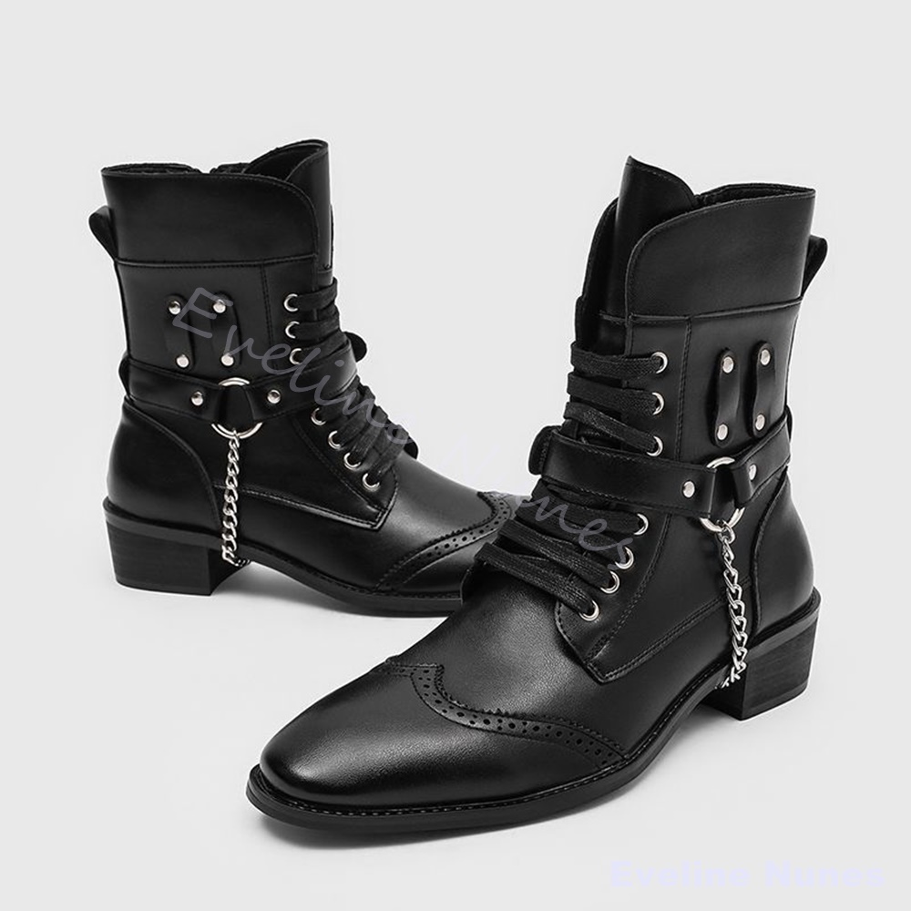 Punk Metal Chain Rivet Combat  - Motorcycle Chain 评论和价格