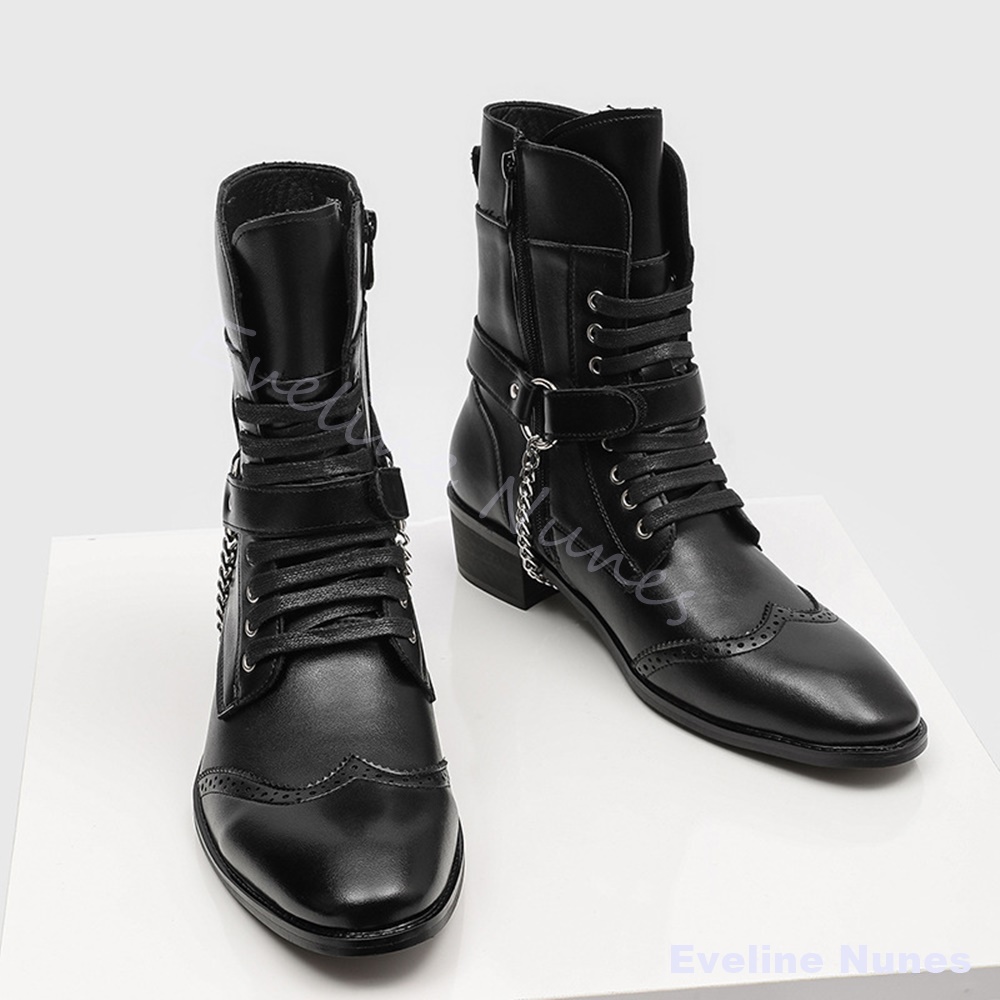 Punk Metal Chain Rivet Combat  - Motorcycle Chain 评论和价格