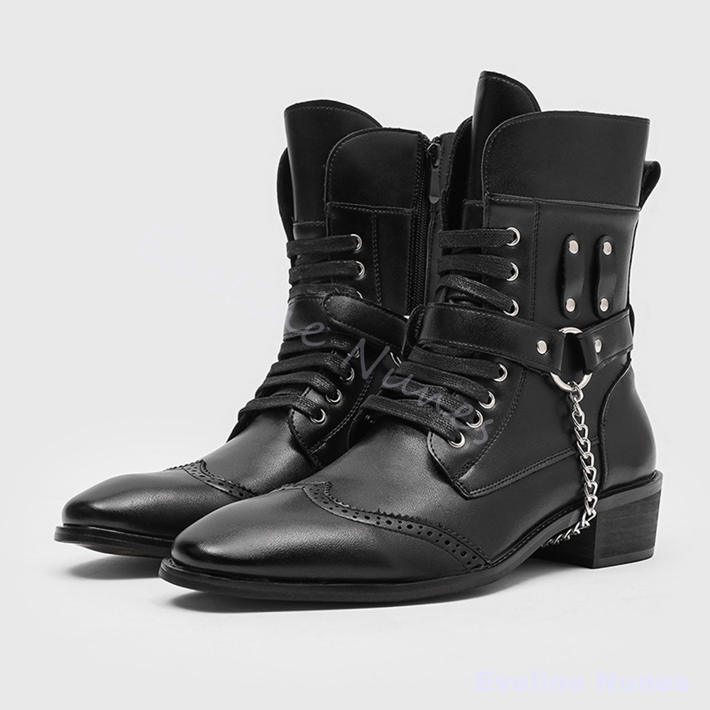 Punk Metal Chain Rivet Combat  - Motorcycle Chain 评论和价格