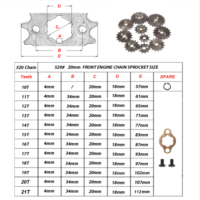 Front Engine Chain Sprockets 5 - Xcm Chain 评论和价格