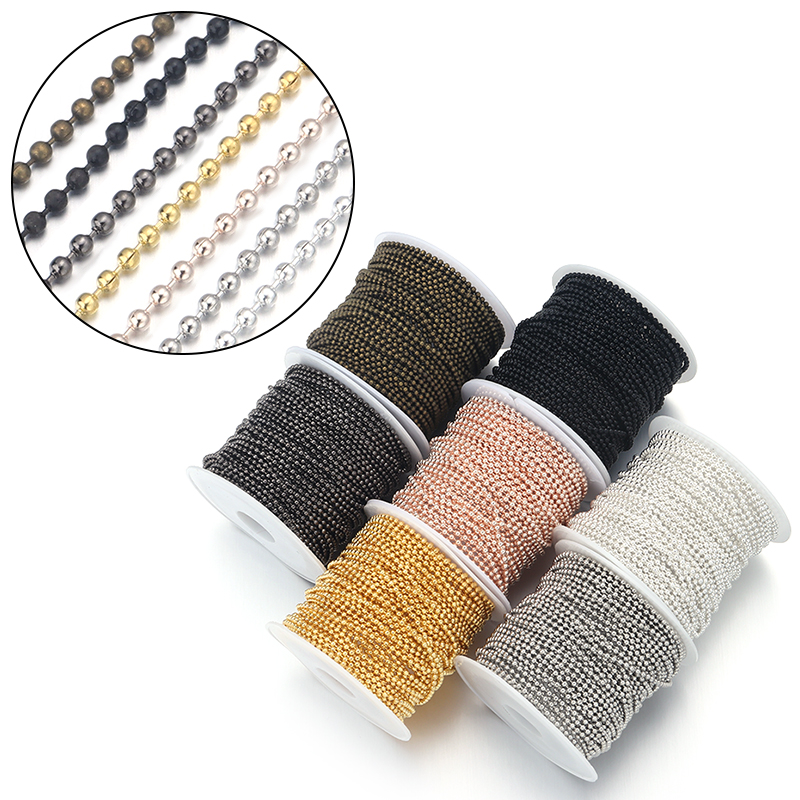 10yards/roll 1.5/2/2.4mm Metal - Roller Chain 评论和价格