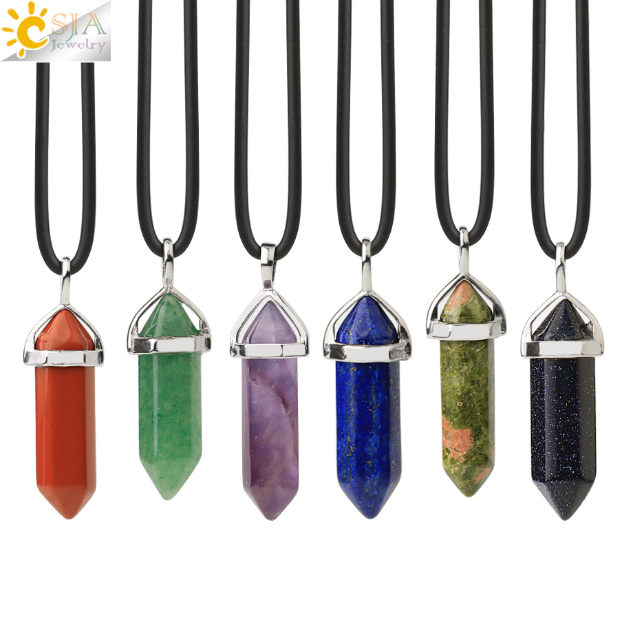 CSJA Crystal Necklaces Natural - Xcm Chain 评论和价格